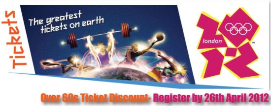 London 2012 Olympic games ticket discount elderly